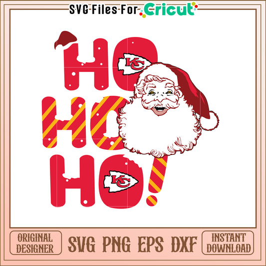 Ho Ho Ho Santa SVG Design for Christmas Cheer