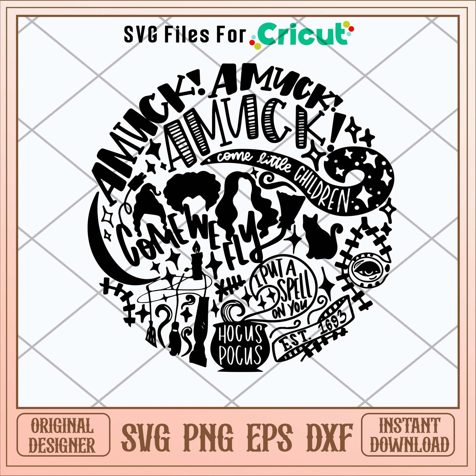 Hocus Pocus Amuck Svg