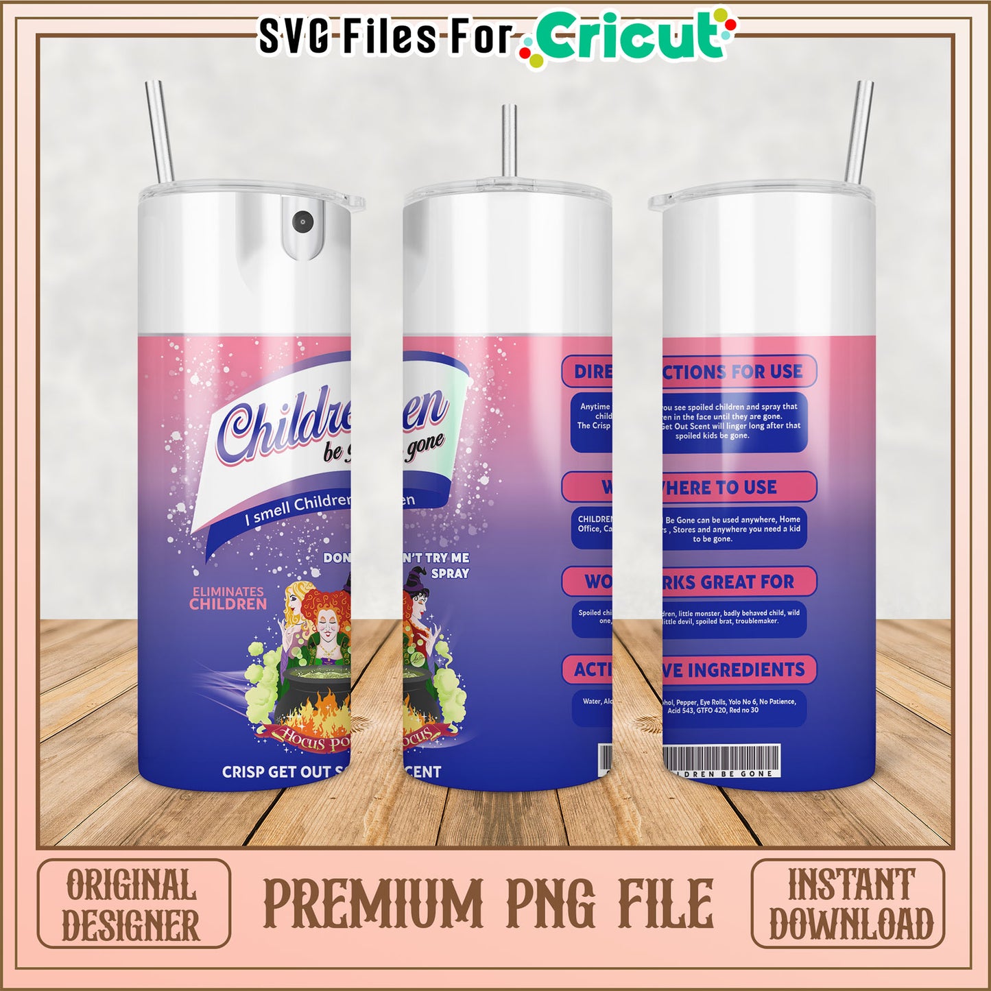 Hocus Pocus Kids PNG Sublimation Design