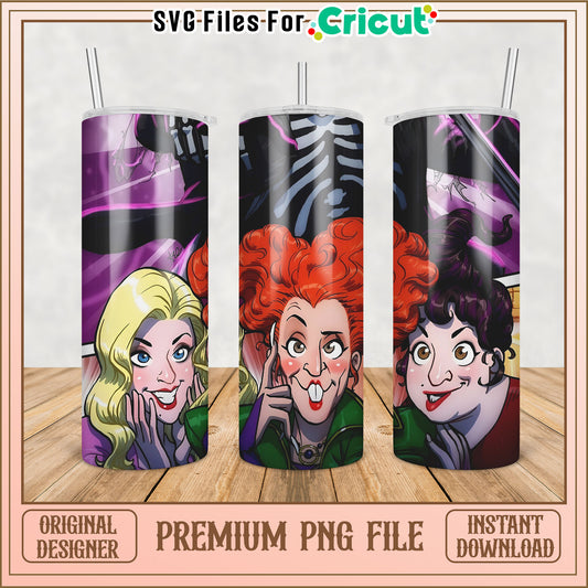 Hocus Pocus PNG Sublimation Design for Tumblers