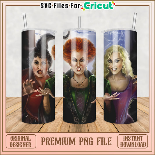 Hocus Pocus PNG Sublimation Tumbler