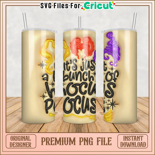 Hocus Pocus PNG Sublimation Tumbler Design