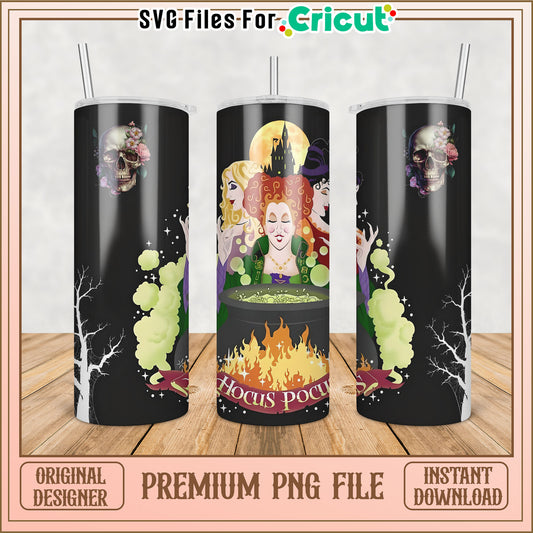 Hocus Pocus PNG Tumbler Sublimation