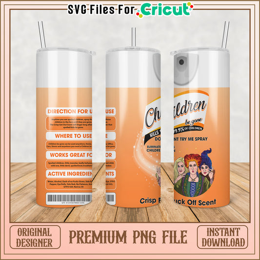 Hocus Pocus Tumbler PNG Design - Instant Download