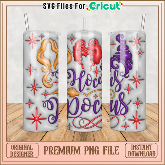 Hocus Pocus Tumbler PNG for Cricut Crafting Fun