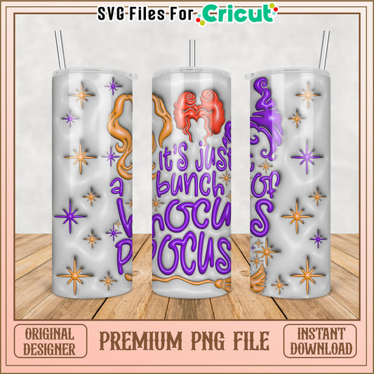 Hocus Pocus Tumbler PNG for Cricut Crafting Projects