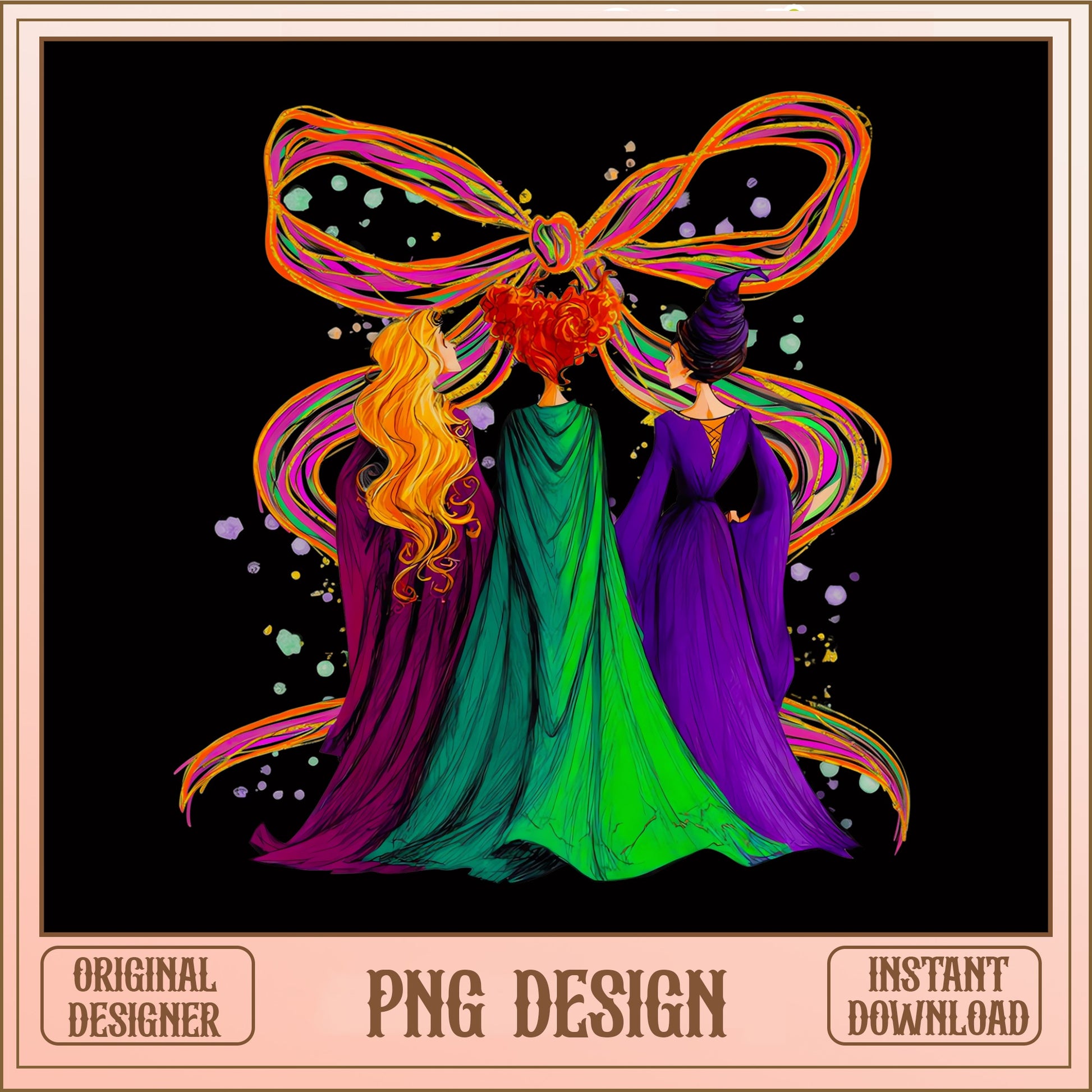 Hocus Pocus Sanderson Sisters PNG, Witch Halloween PNG, Sublimation PNG