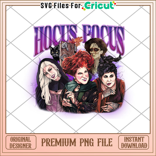 Hocus pocus illustration png, happy halloween​ png, times for halloween png