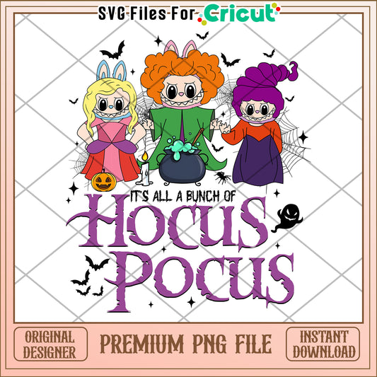 Hocus pocus png, trick or treat png, halloween characters png