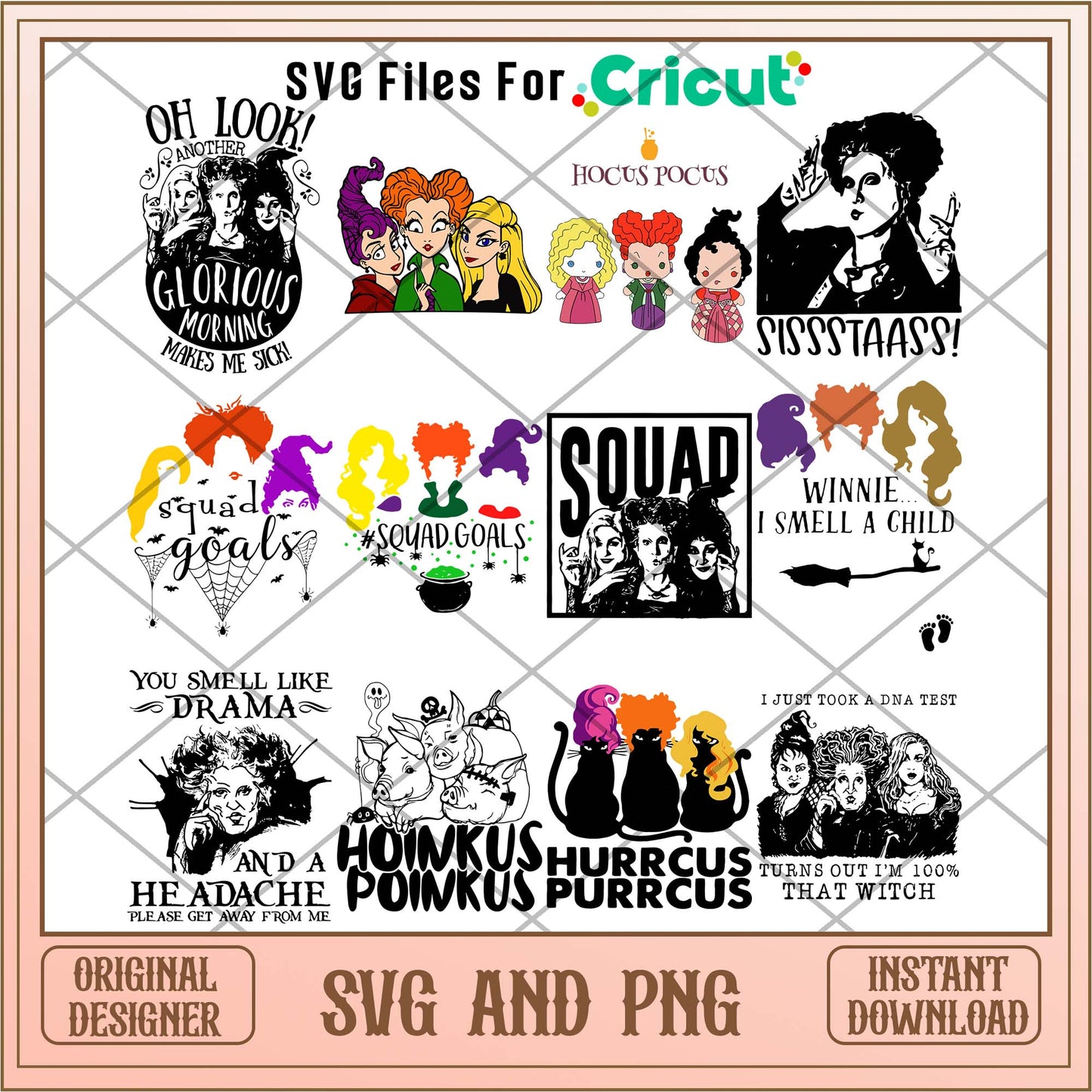 Hocus pocus squad svg bundle, Halloween svg - Svgfileforcricut