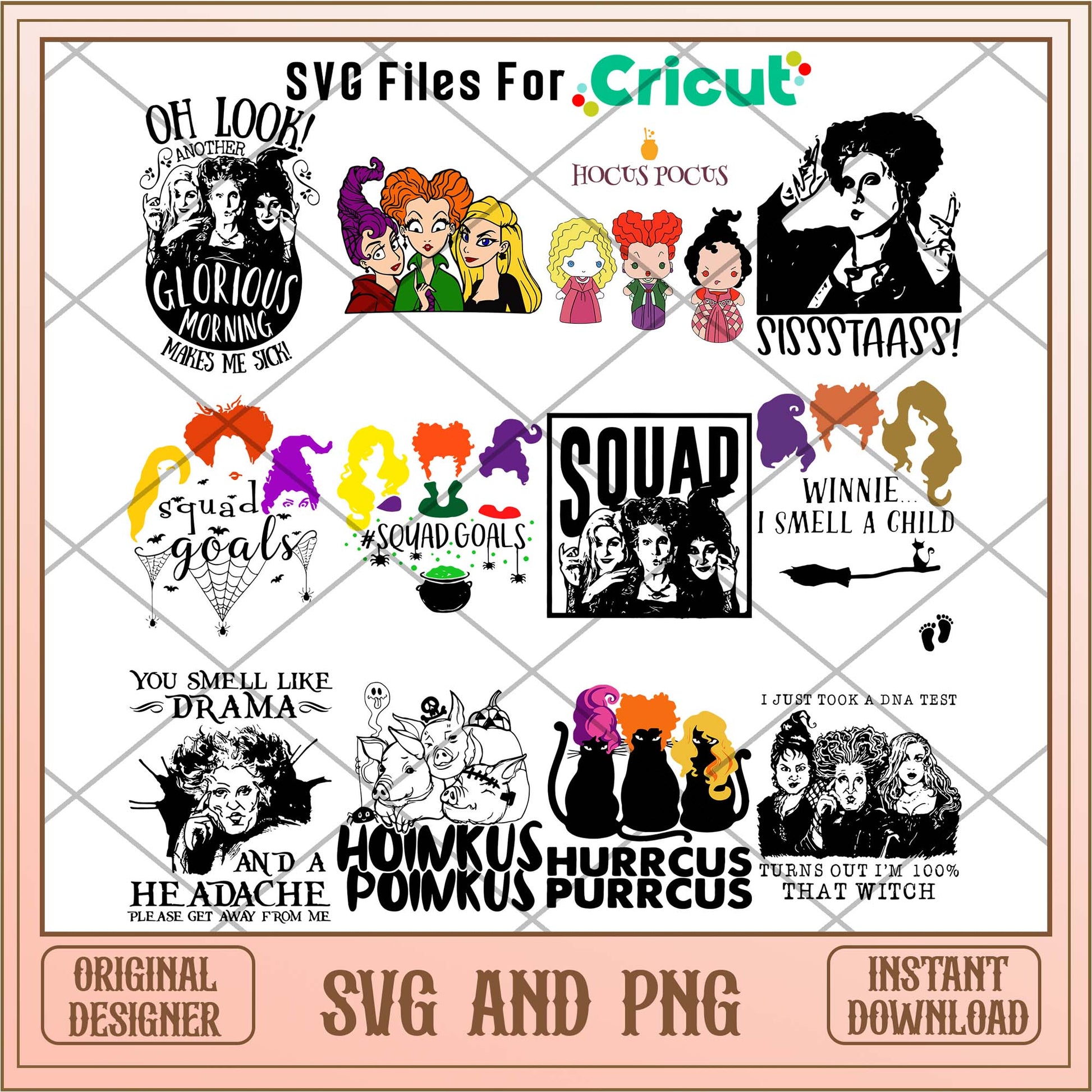 Hocus pocus squad svg bundle, Halloween svg - Svgfileforcricut