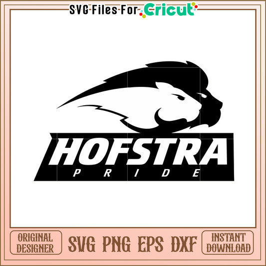 Hofstra Pride Lion Logo SVG File for Cricut, Perfect for Craft Projects