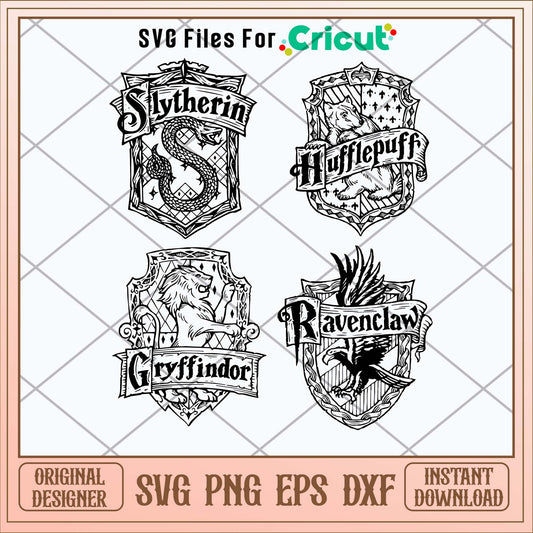Hogwarts Houses Svg