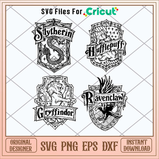 Hogwarts Houses Svg 1