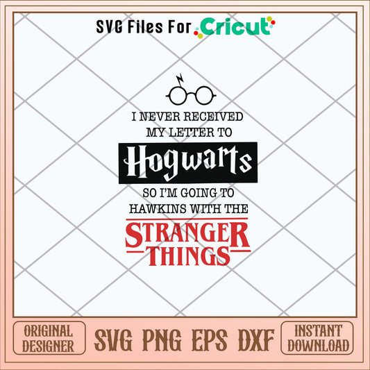 Hogwarts Stranger Things Svg