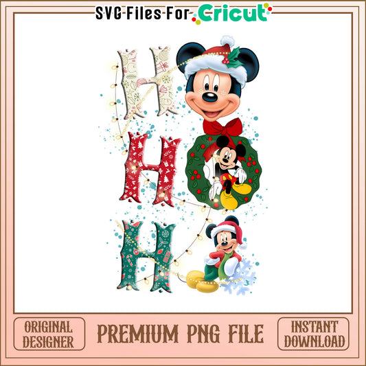 Hohoho mickey mouse png, ho ho ho png, ho ho ho merry christmas png