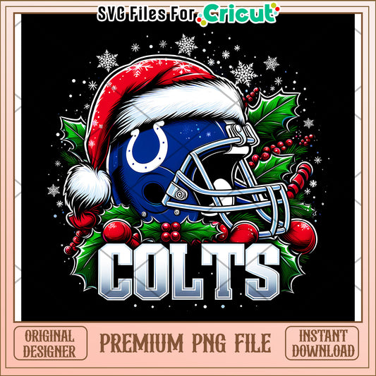 Holiday Colts PNG File Design for Cricut, Instant Download Available
