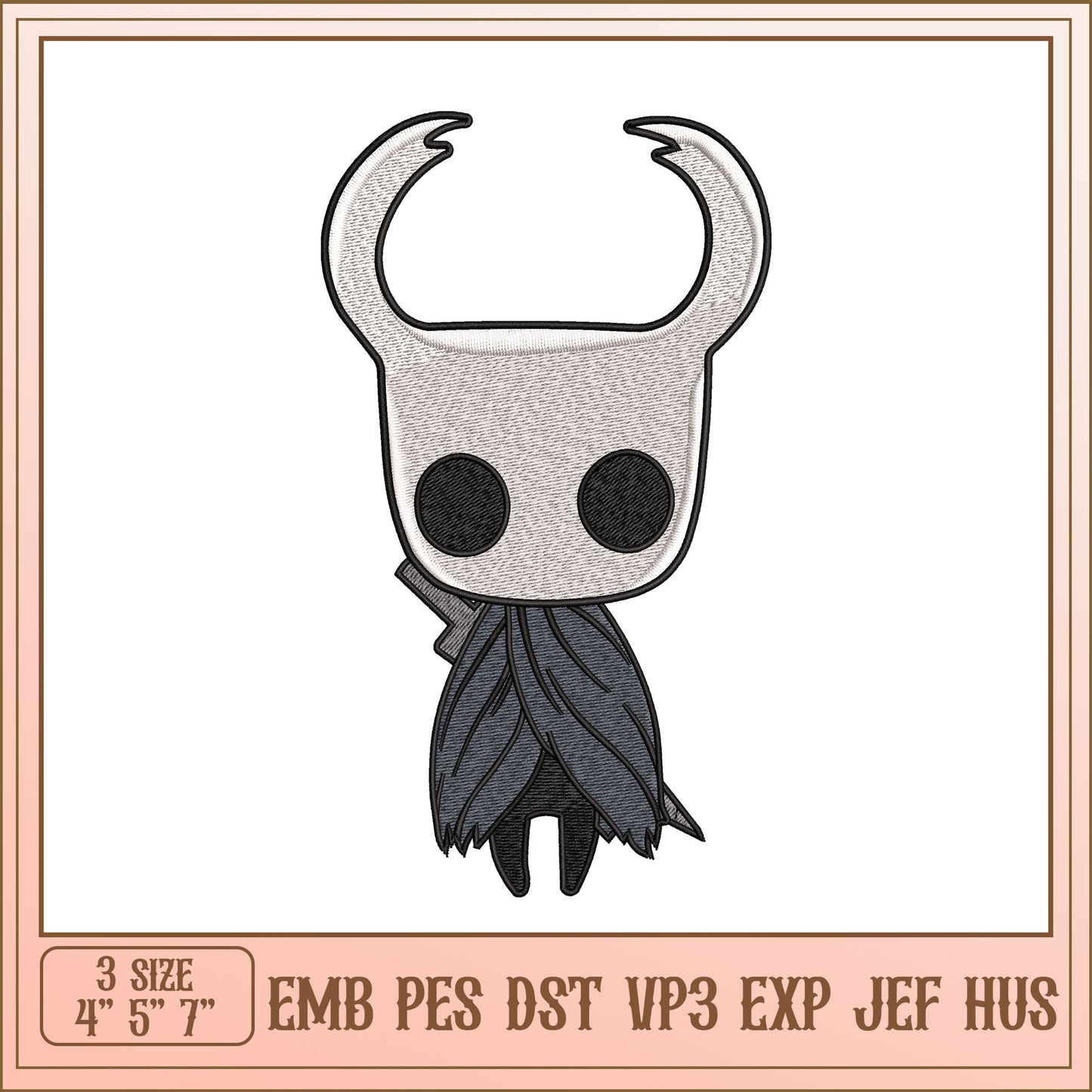 Hollow Knight Embroidery Design