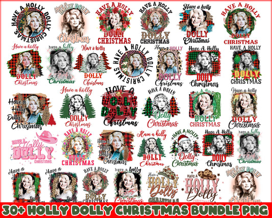 Have a holly dolly christmas bundle png, holly dolly christmas png