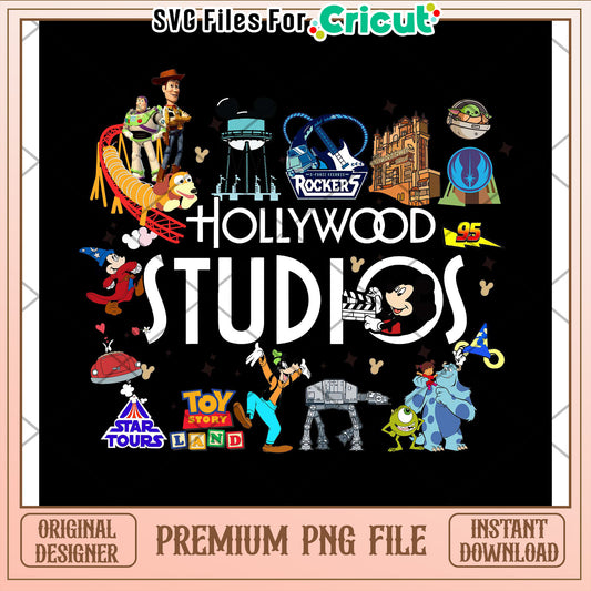 Hollywood Studios Disney PNG Design