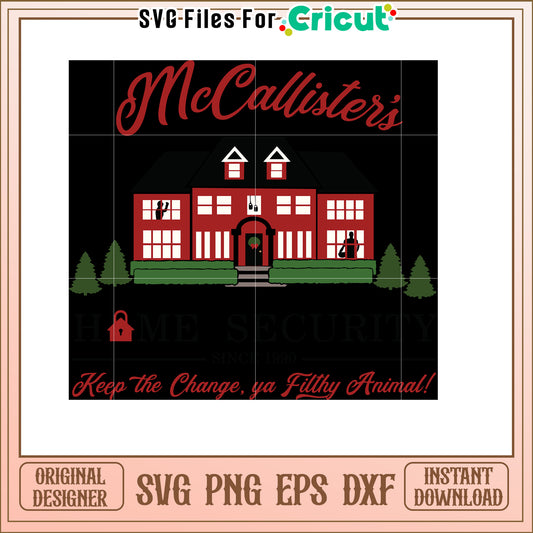 Home Alone McCallister House SVG