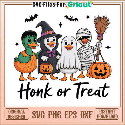 Honk or treat svg, happy halloween svg, spirit halloween svg (2)