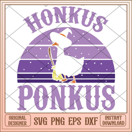 Honkus ponkus Duck halloween svg, disney characters svg, digital download