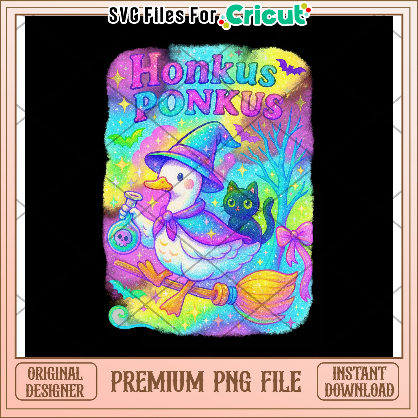 Honkus ponkus neon png, halloween time png, halloween decor png