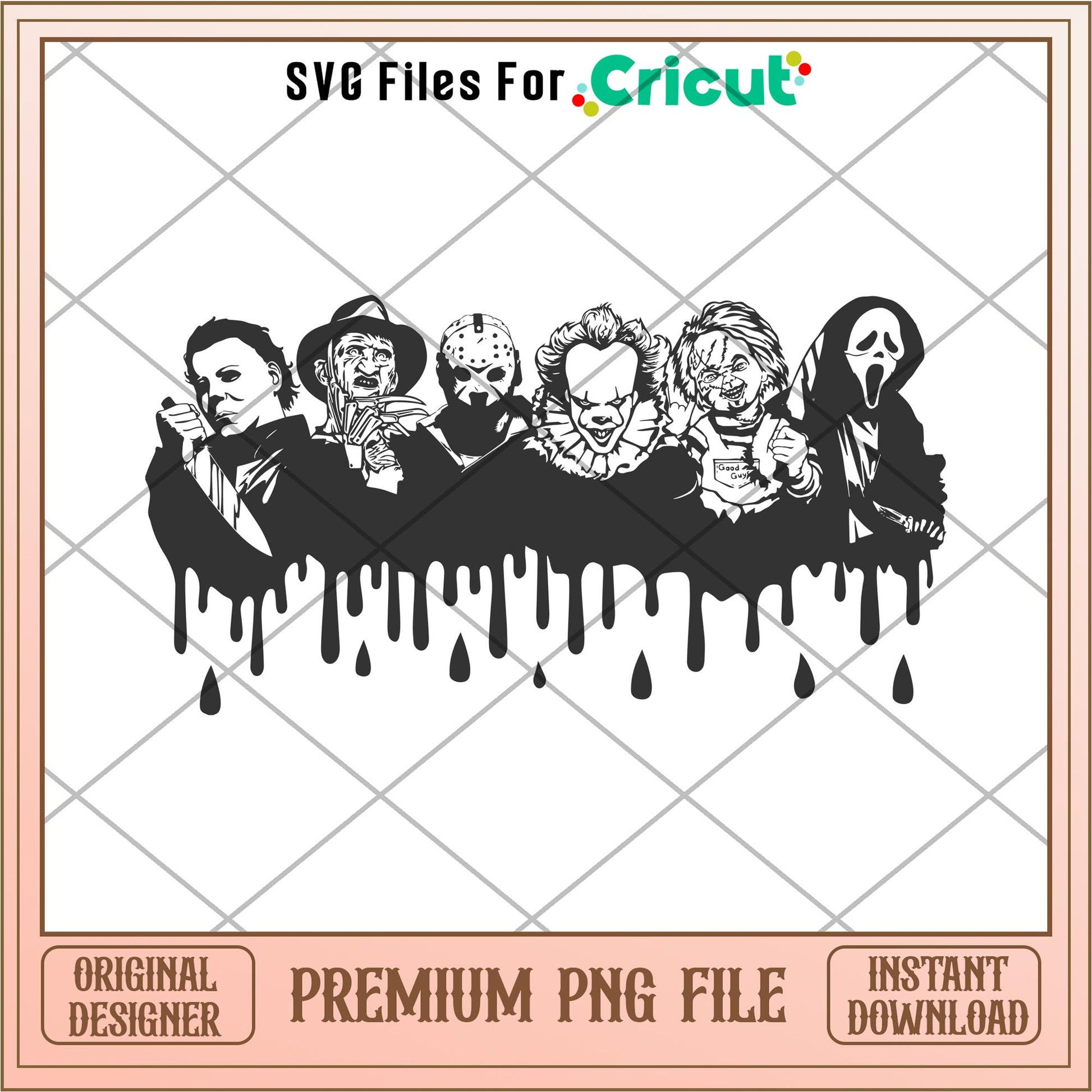 Horror Characters png, Horror characters png, digital download