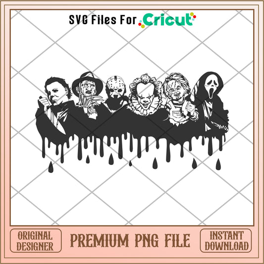 Horror Characters png, Horror characters png, digital download