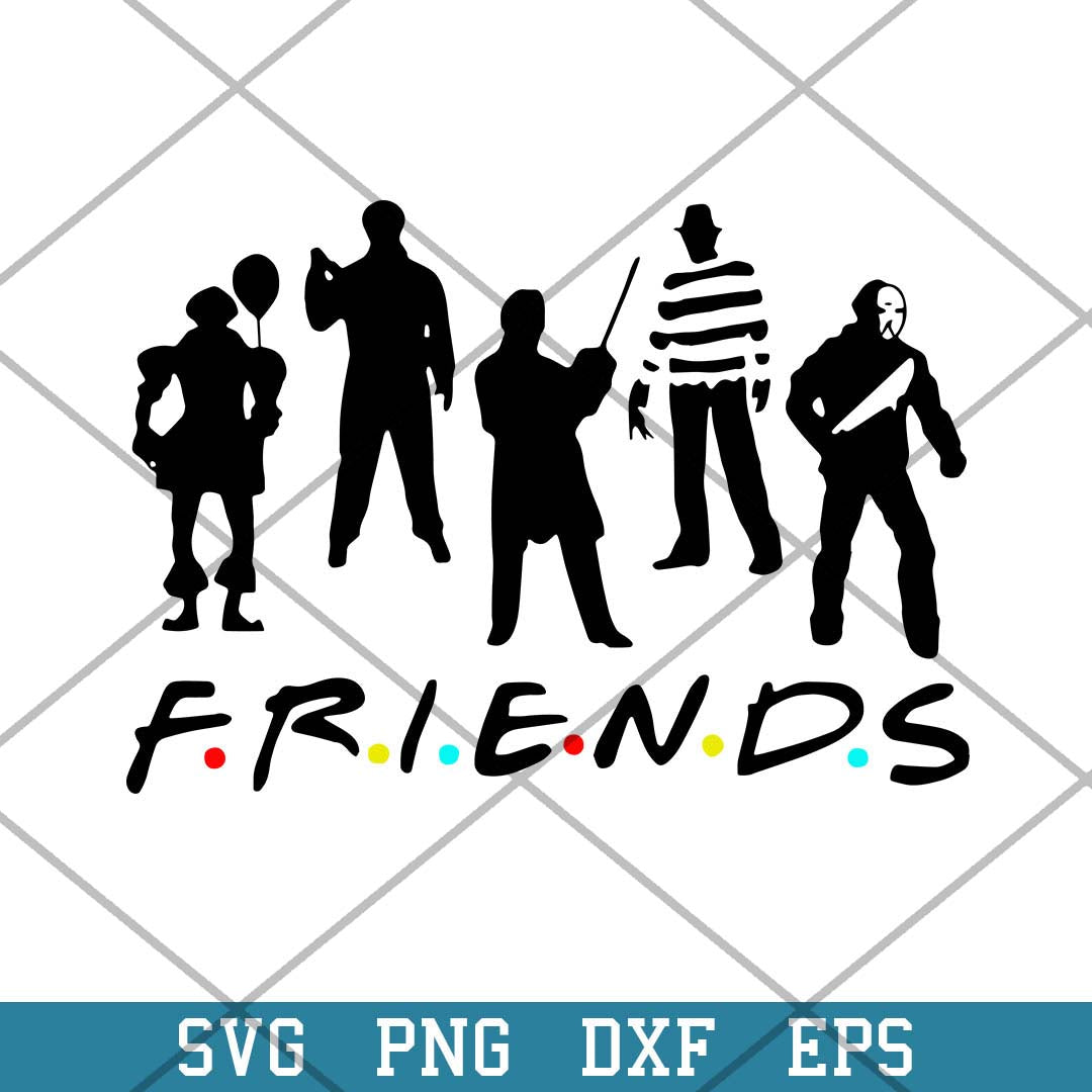Horror Friends Svg, Horror Moives Svg-Svgfilesforcricut