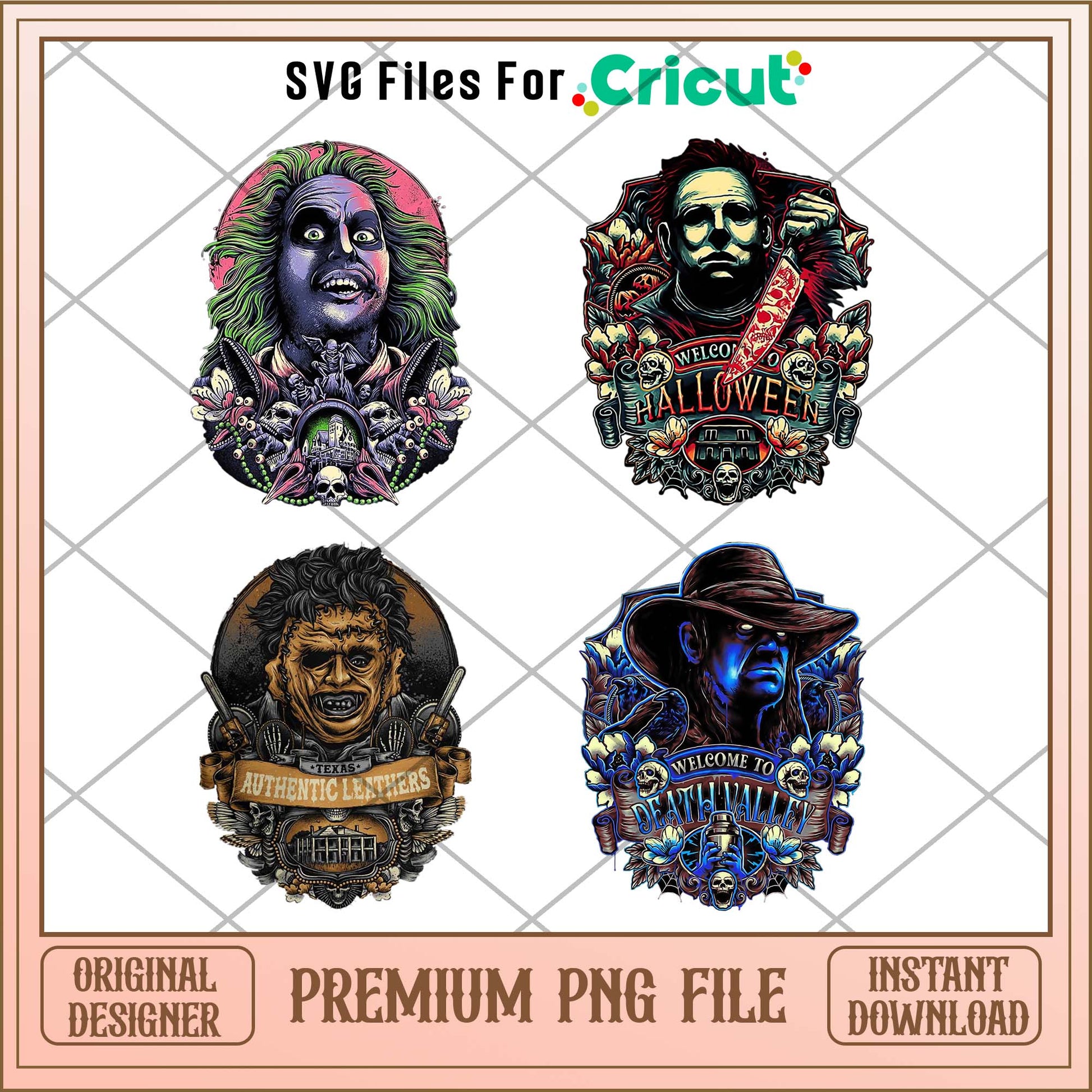 Horror Halloween killers png bundle, Horror bundle - Svgfileforcricut