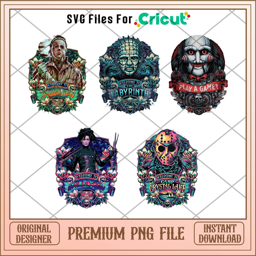 Horror Halloween png bundle, Horror bundle - Svgfileforcricut – svg ...