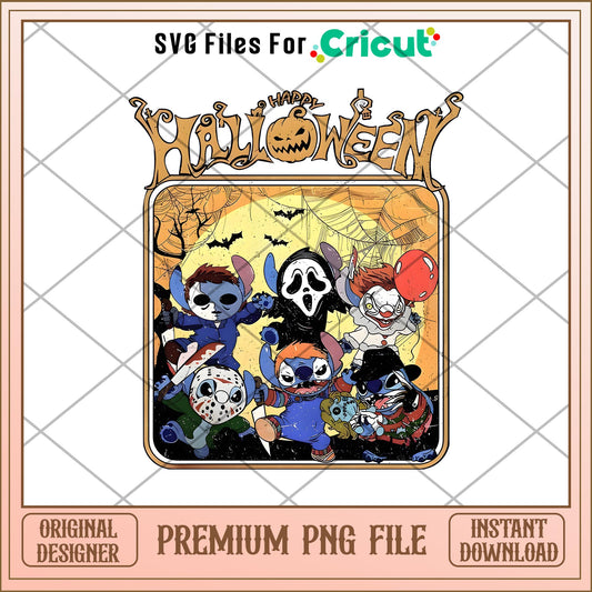 Horror Movie Characters Halloween png, Horror characters png, digital download