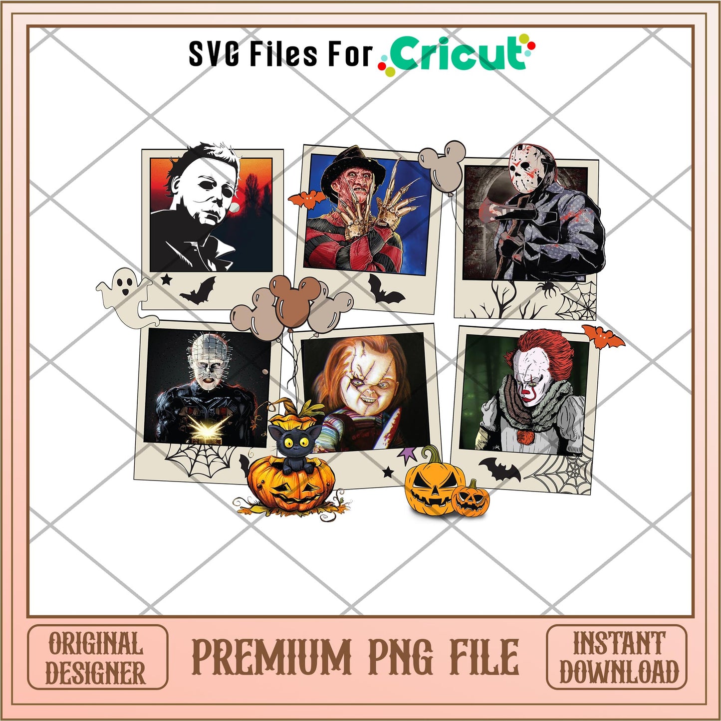 Horror Movie Characters png, Horror characters png, digital download