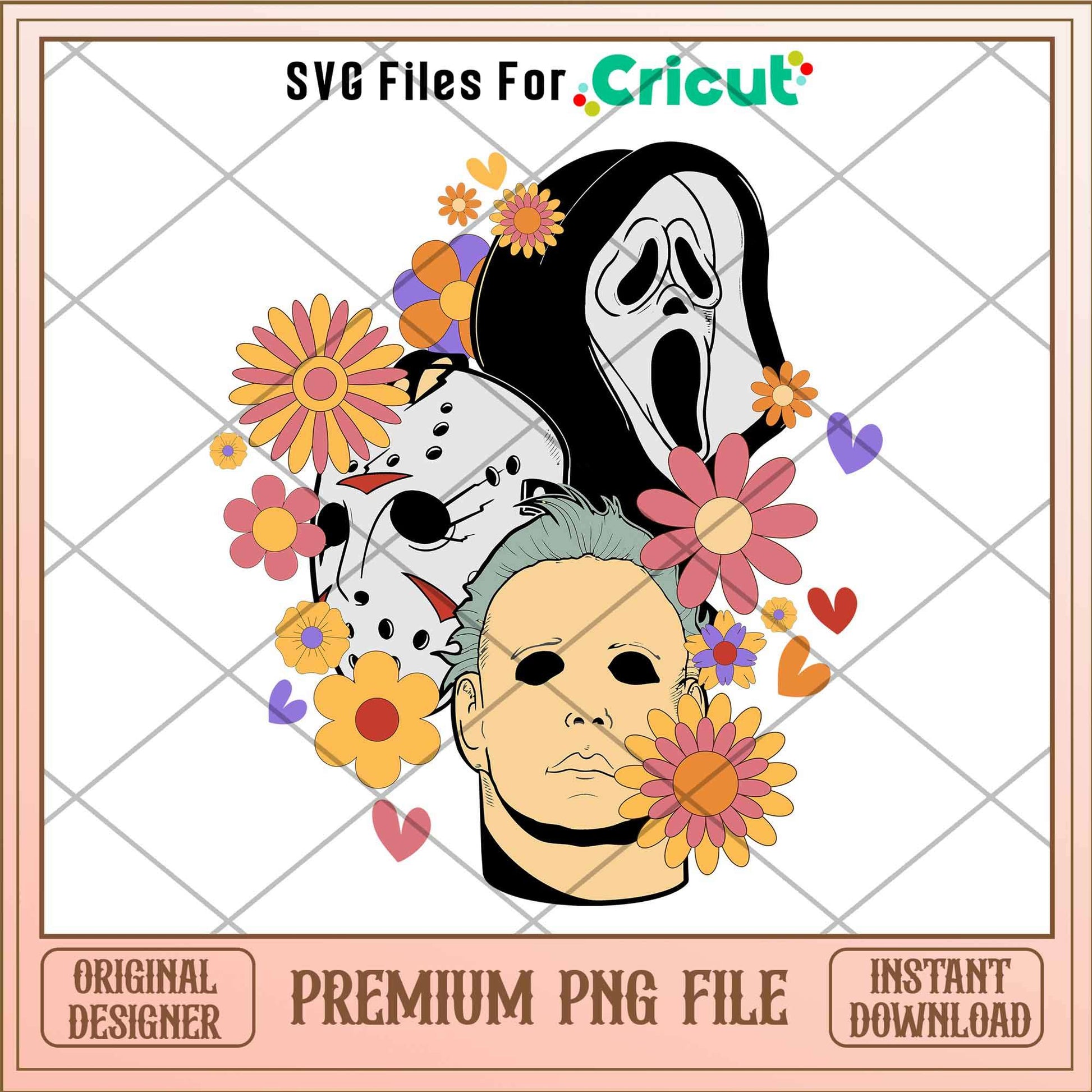 Horror Movie Halloween png, Horror Characters png, Digital Download