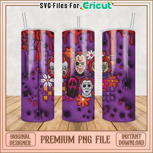 Horror Movie Tumbler PNG Design