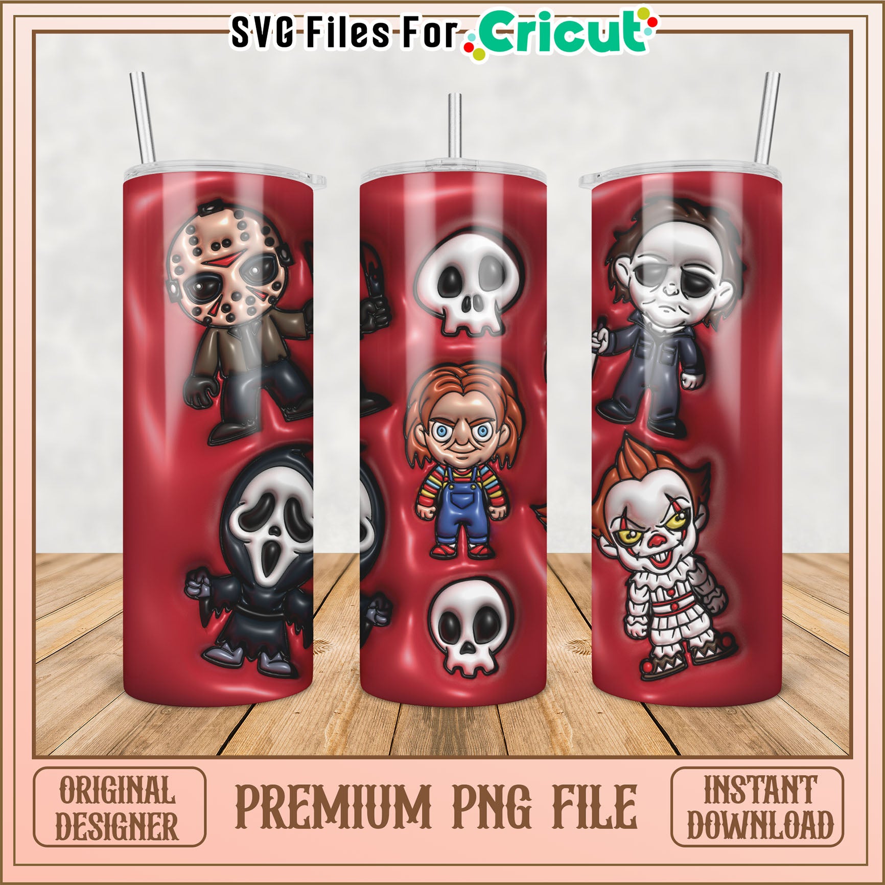 Horror Movie Tumblers PNG Download