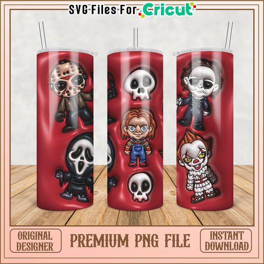 Horror Movie Tumblers PNG Download