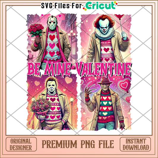 Horror Movie Valentine PNG Sublimation