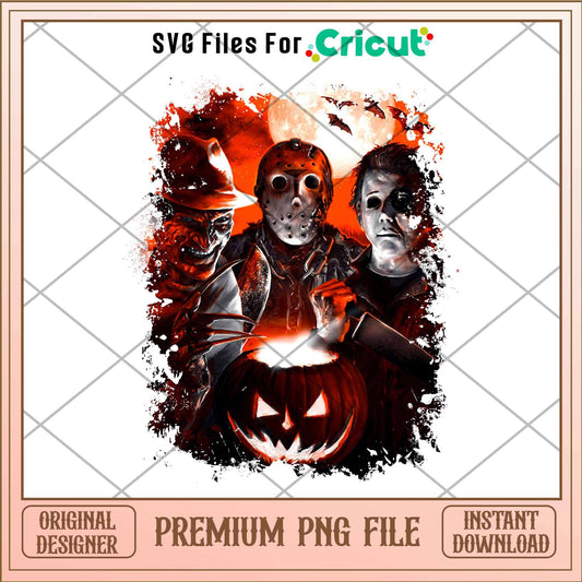 Horror Movies Halloween Scary Characters Movie png, Horror characters png, Digital Download
