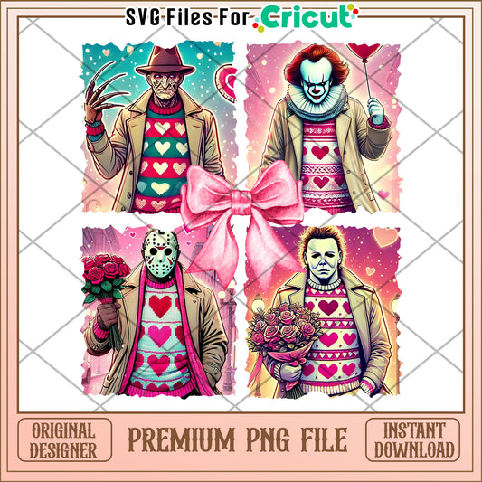 Horror Valentine PNG Sublimation