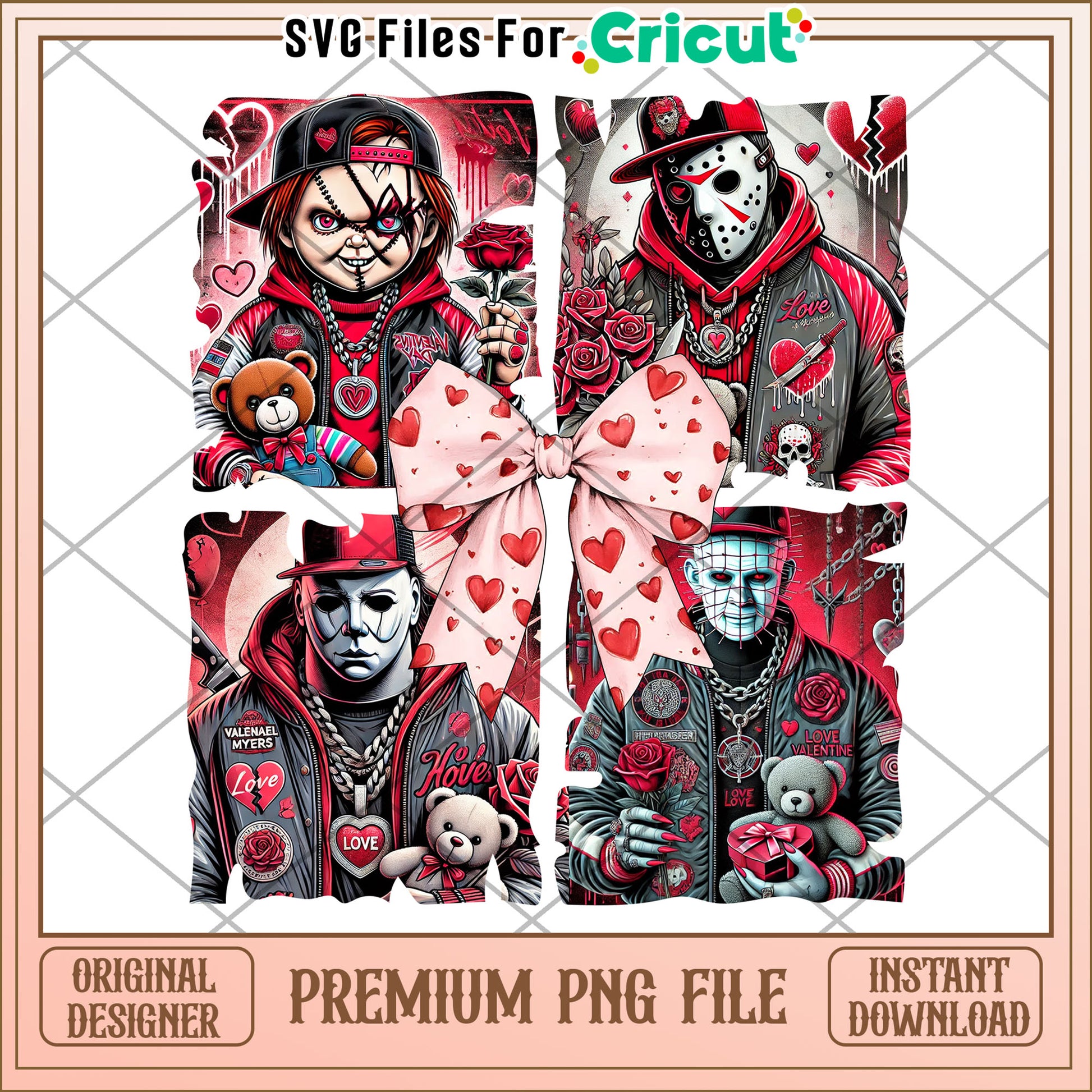 Horror Valentine's PNG Sublimation