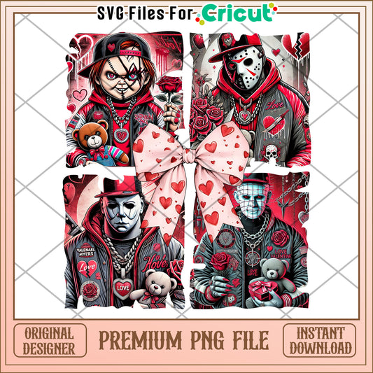 Horror Valentine's PNG Sublimation