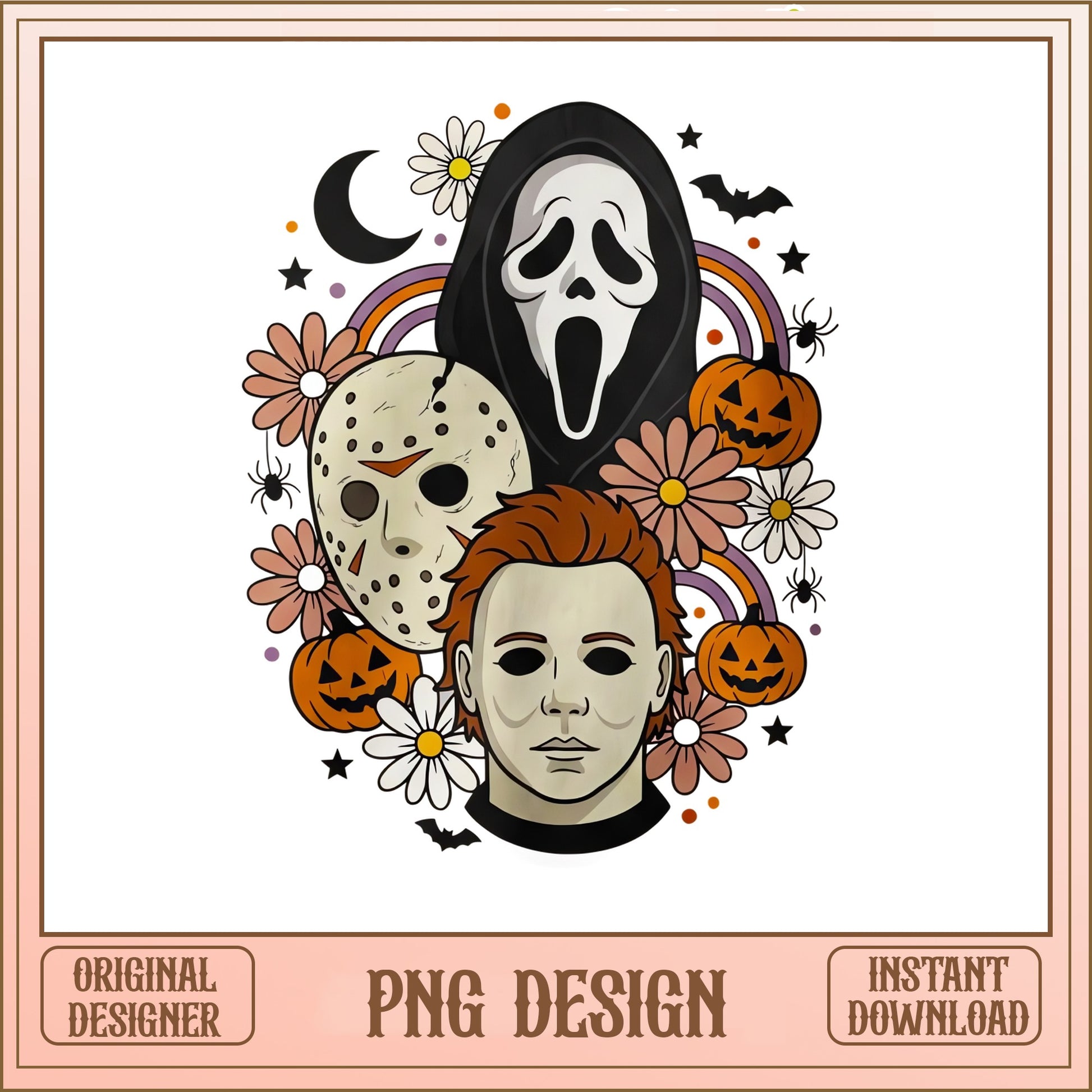 Horror Characters Halloween PNG, Ghostface Jason Michael Myers, Spooky PNG