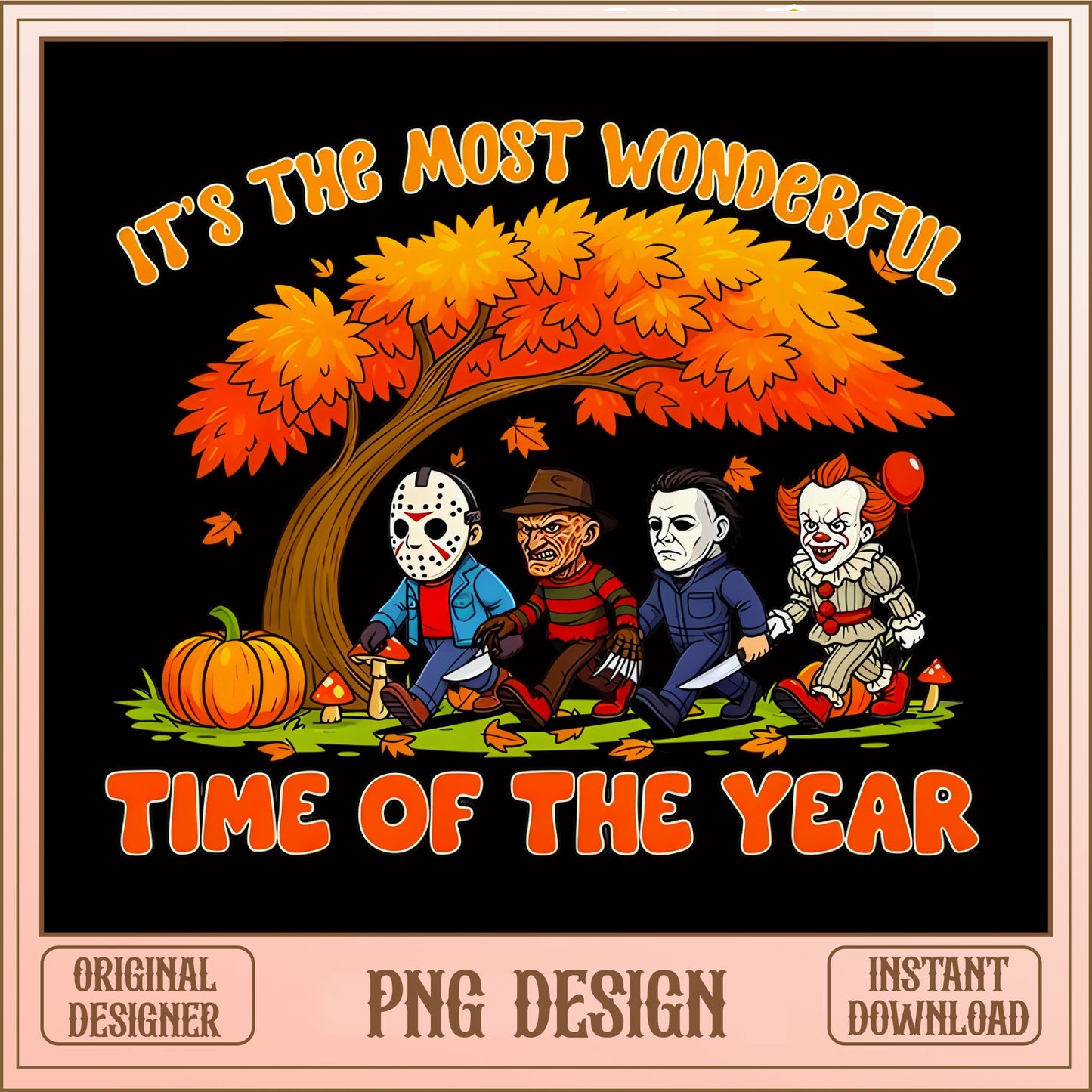 Horror Characters Halloween PNG, Most Wonderful Time Of Year, Scary PNG