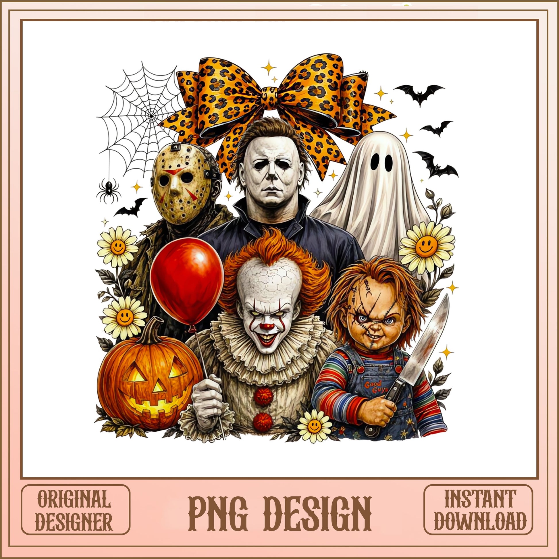 Horror Characters Halloween PNG, Scary Movie Villains, Halloween PNG