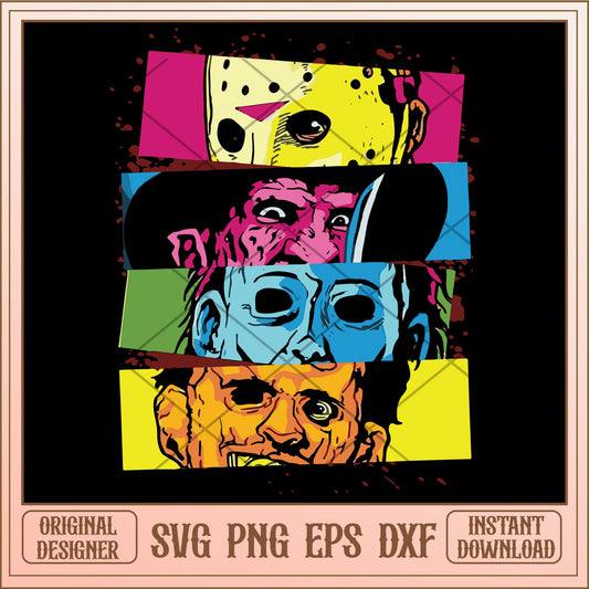Horror Movie svg, Horror characters svg, digital download