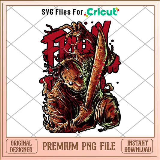 Horror characters Jason Voorhees png, Horror characters png, Digital Download