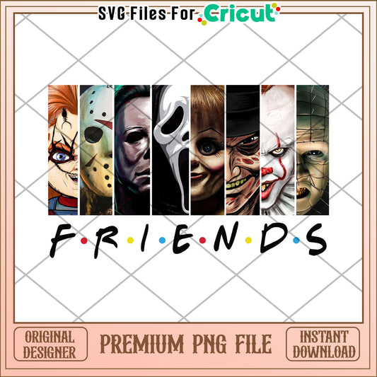 Horror characters illustration png, halloween​ decorations​ png, halloween candy​ png